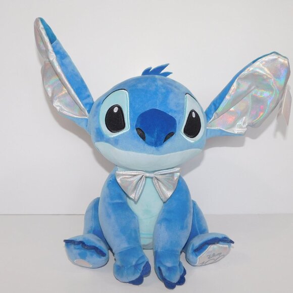 Disney 100 Years 14" Plush Stitch Celebration Outfit Silver Ears Bowtie NEW - Picture 9 of 9